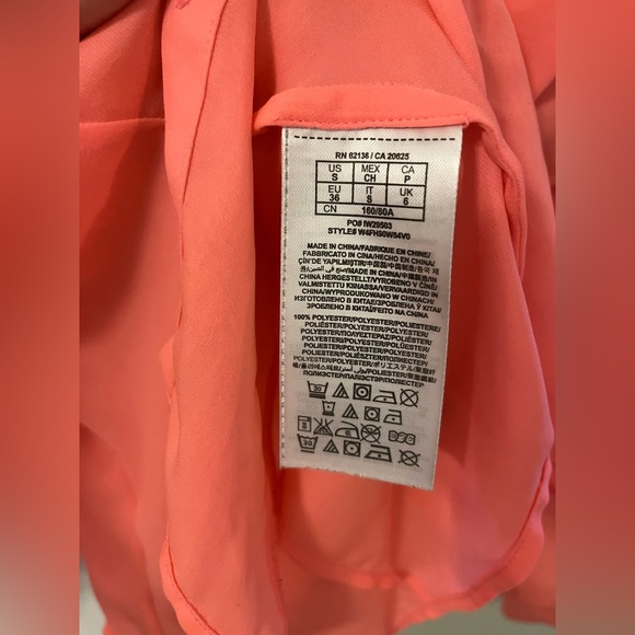 Guess Pink Button up with Front Pockets - Picture 3 of 4